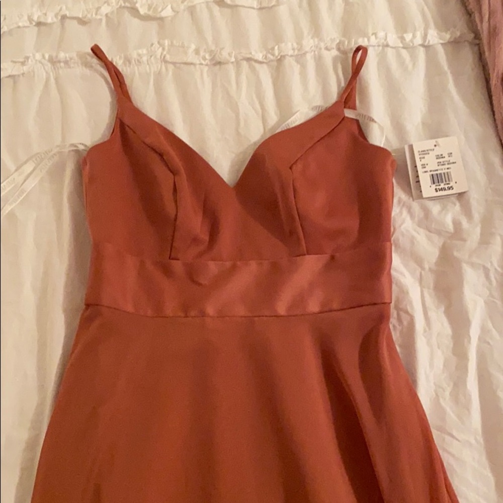 David’s Bridal 4 Long Bridesmaid Dress Sedona